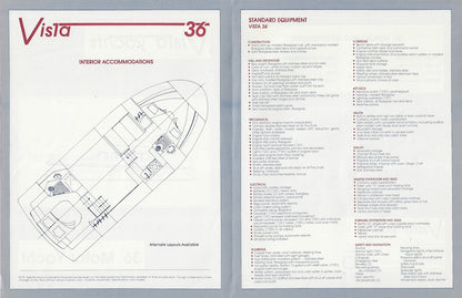 Vista 36 Motoryacht Specification Brochure