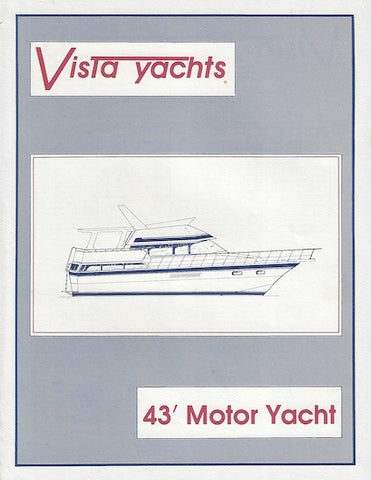 Vista 43 Motoryacht Specification Brochure