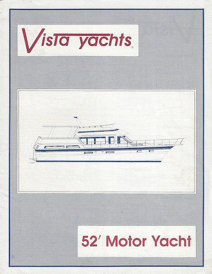 Vista 52 Motoryacht Specification Brochure