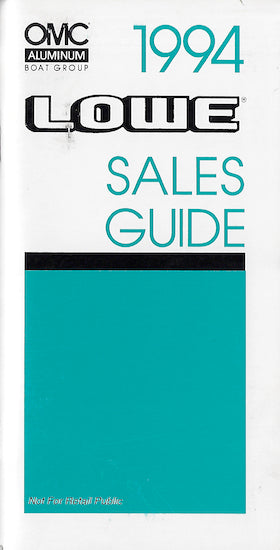 Lowe 1994 Sales Guide