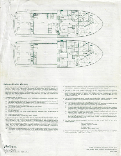 Hatteras 55 Convertible Specification Brochure