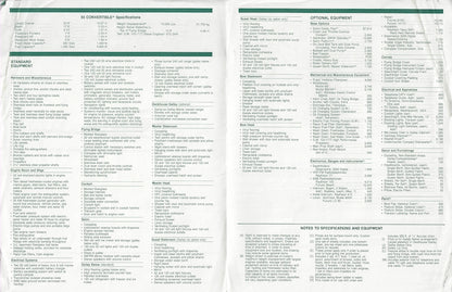 Hatteras 55 Convertible Specification Brochure