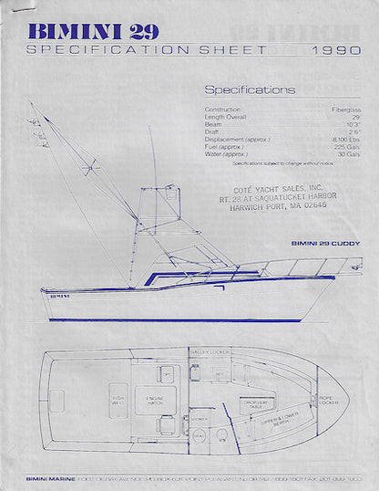Bimini 29 Brochure Packet