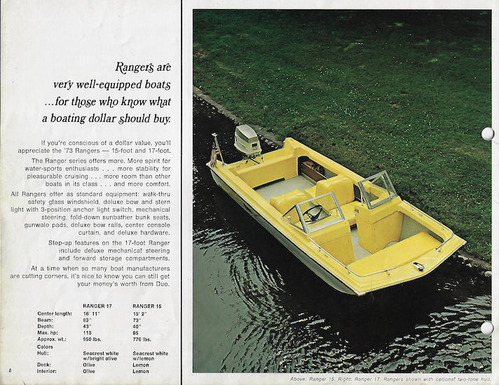Duo 1973 Brochure