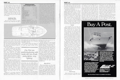 Post 43 Boating Magazine Reprint Brochure