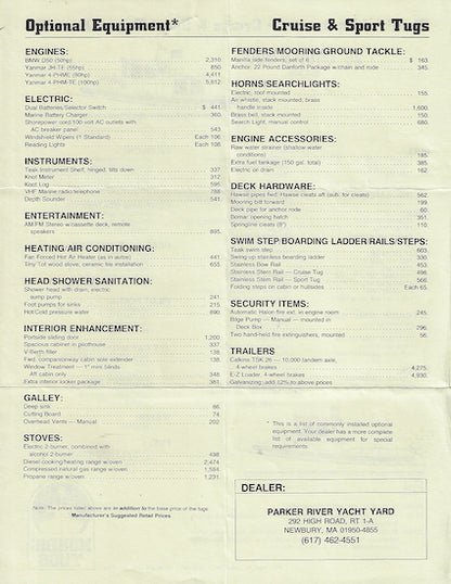 Nordic Tugs 26 Price List
