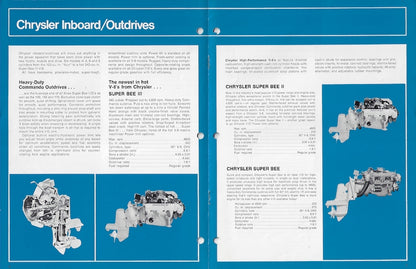 Chrysler 1973 Inboard Engines Brochure