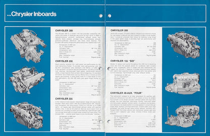 Chrysler 1973 Inboard Engines Brochure