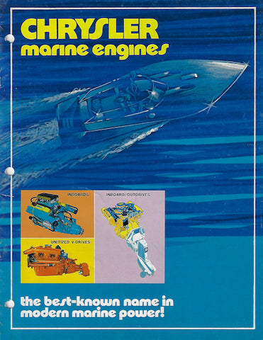 Chrysler 1973 Inboard Engines Brochure