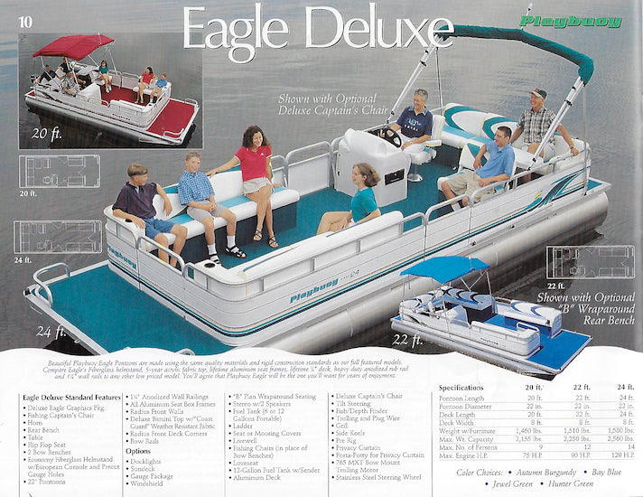 Playbuoy 1998 Pontoon Brochure