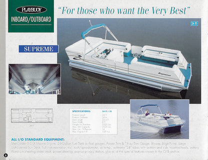 Playbuoy 1996 Pontoon Brochure
