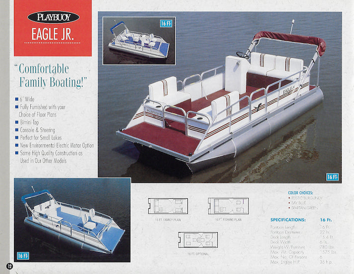 Playbuoy 1996 Pontoon Brochure