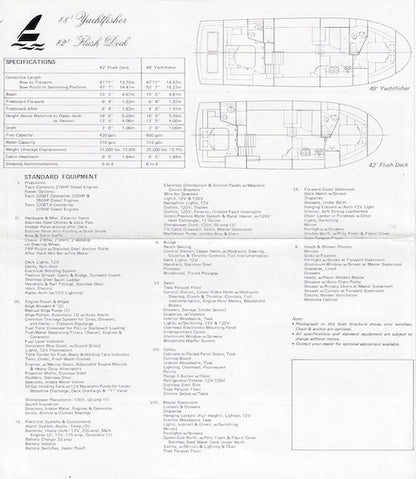 Camargue 48 Yachtfisher / 42 Flush Deck Brochure