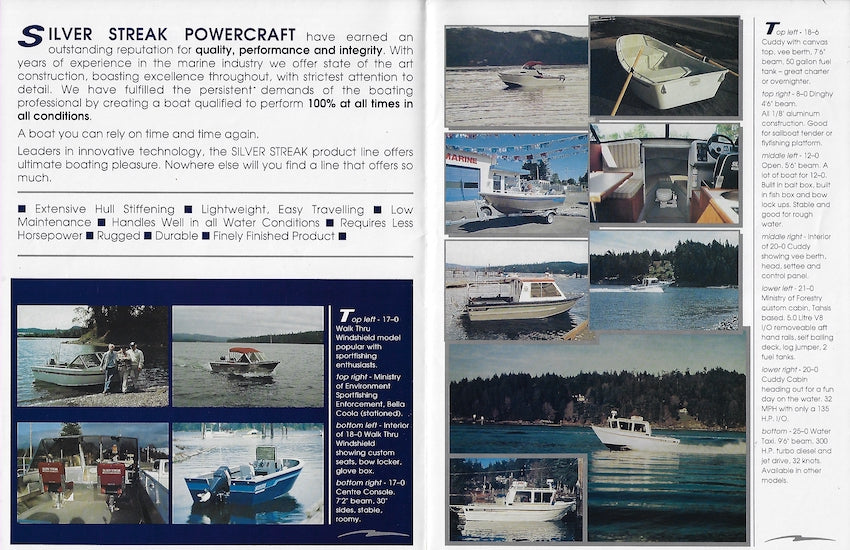 Silver Streak Aluminum Welded Boats Brochure