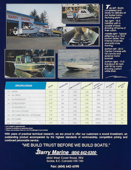 Silver Streak Aluminum Welded Boats Brochure