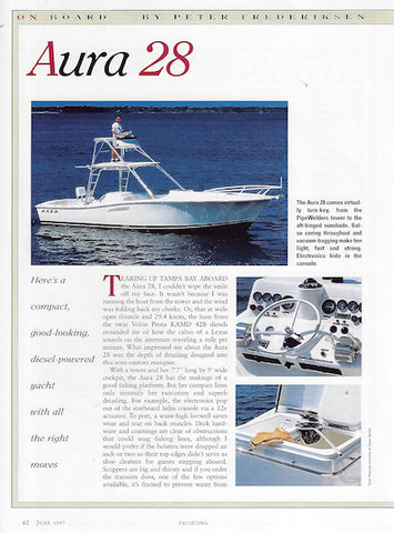 Aura 28 Yachting Magazine Reprint Brochure