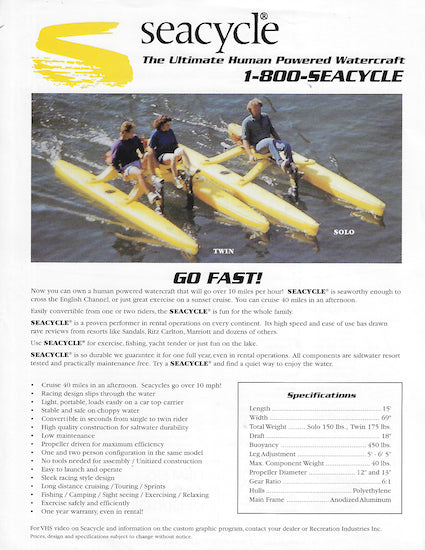 Seacycle Brochure
