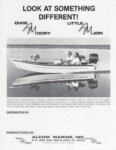Alcom Dixie Dory & Little John Brochure