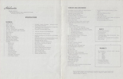 Alma Adelante Sport Deck Specification Brochure
