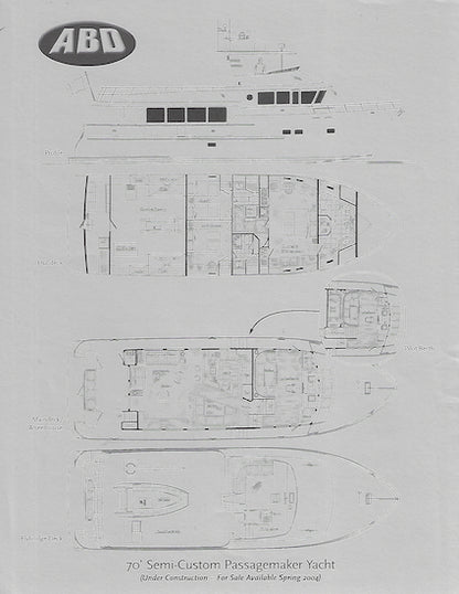 ABD Semi Customer Passagemaker 70 Yacht Specification Brochure