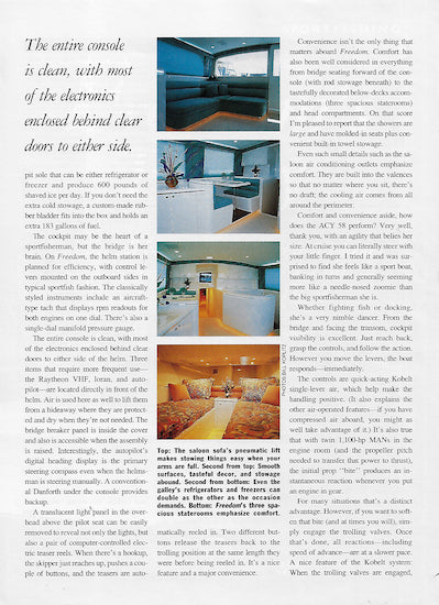 ACY 58 Power & Motor Yacht Magazine Reprint Brochure