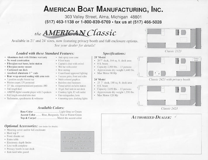 American Classic Brochure