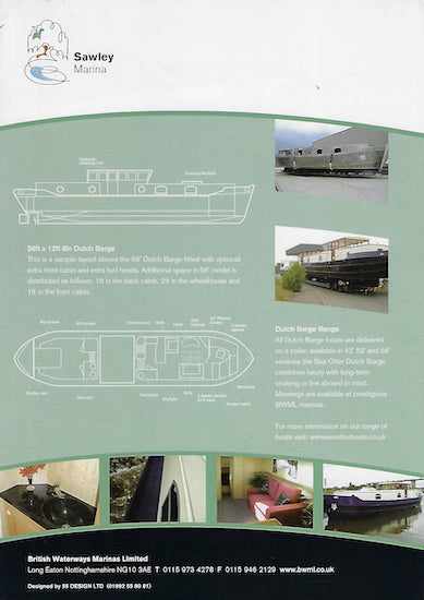 Sea Otter Dutch Barge Boats Brochure