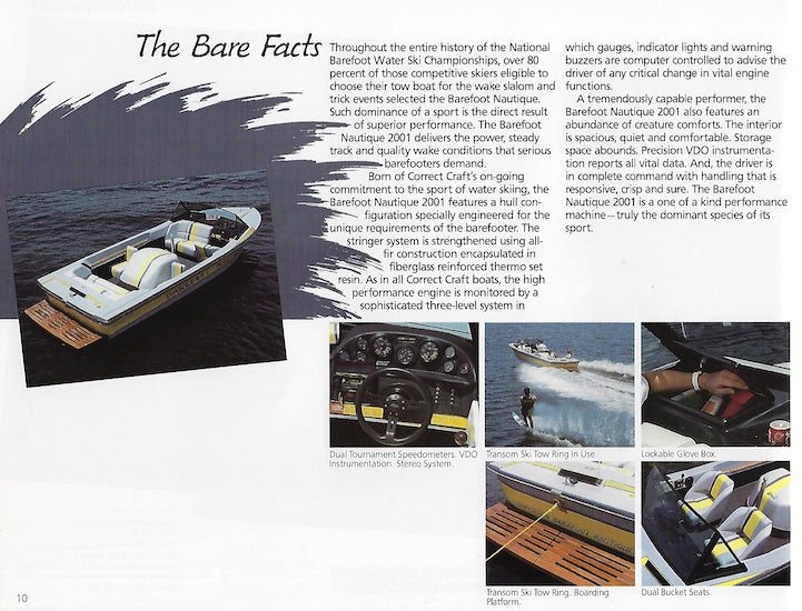 Correct Craft 1989 Nautiques Brochure