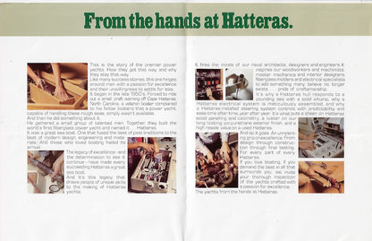 Hatteras 1978 Poster Brochure