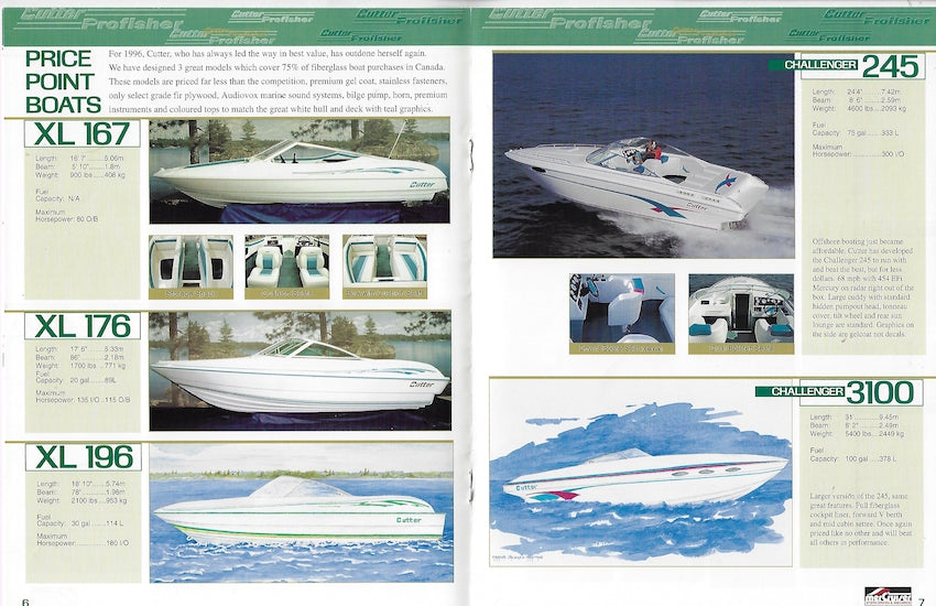 Grew 1996 Cutter / Profisher Brochure