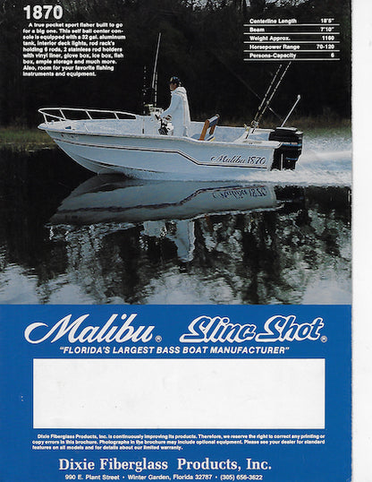 Dixie Malibu & Sling Shot Brochure