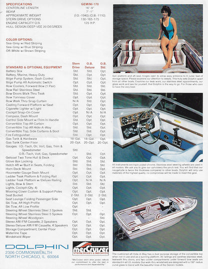 Dolphin Gemini 170 Brochure