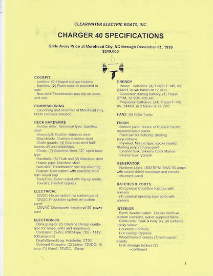 Charger 40 Brochure Package