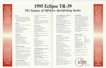 Eclipse TR-39 Brochure Package