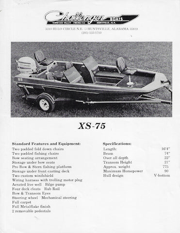 Challenger XS-75 Brochure