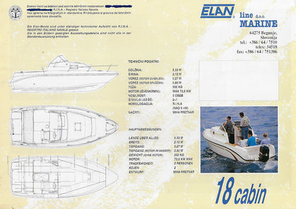 Elan 18 Cabin Brochure