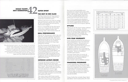 Ocean 42 Super Sport Brochure