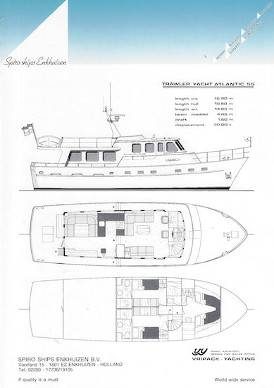 Spiroships Trawler 55 Specification Brochure