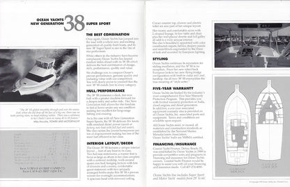 Ocean 38 Super Sport Brochure