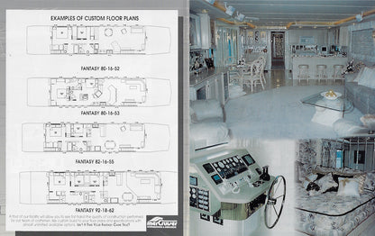 Fantasy Custom Yachts Houseboat Brochure Package