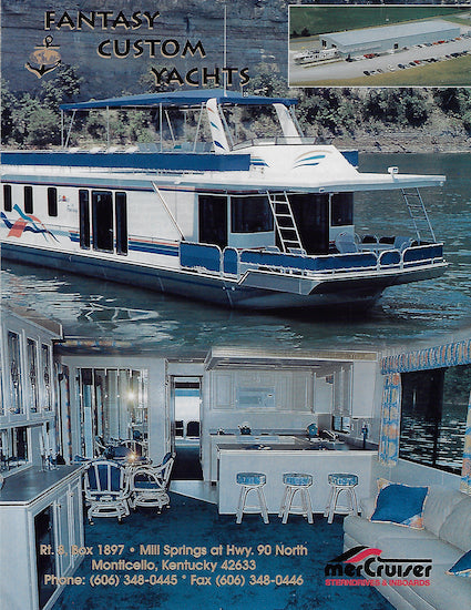 Fantasy Custom Yachts Houseboat Brochure Package