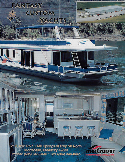 Fantasy Custom Yachts Houseboat Brochure Package