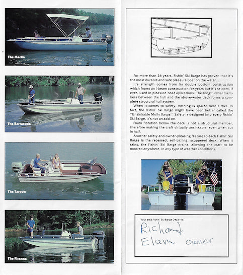 Fishin' Ski Barge Brochure