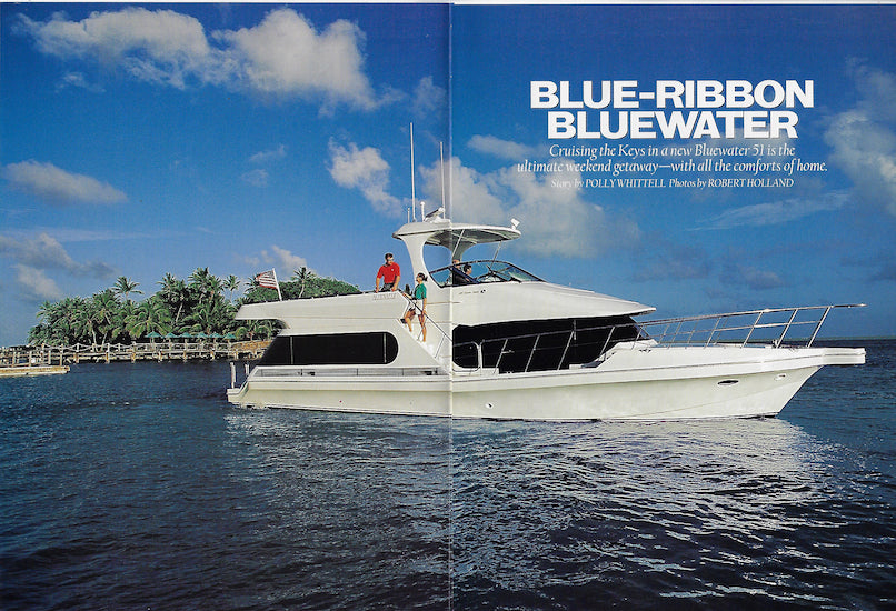 Bluewater 510 Motorboating & Sailing Magazine Reprint Brochure