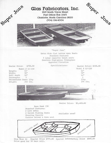 Glas Fabricators Super Jons Brochure