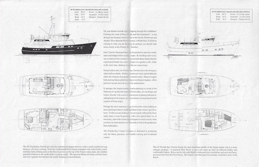 Florida Bay Coaster Specification Brochure