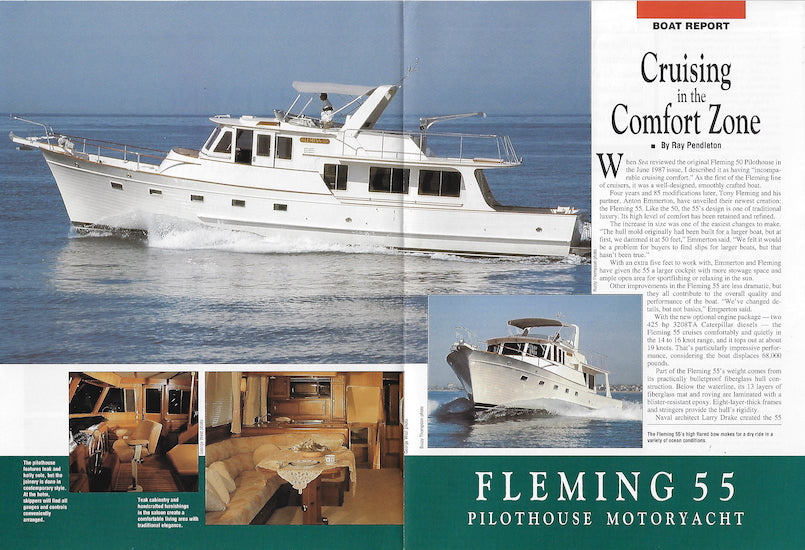 Fleming 55 Sea Magazine Reprint Brochure