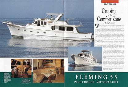 Fleming 55 Sea Magazine Reprint Brochure