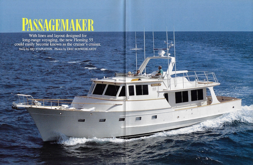 Fleming 55 Motorboating & Sailing Magazine Reprint Brochure