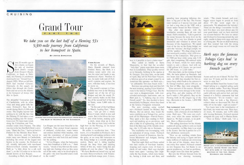Fleming 53 Power & Motoryacht Magazine Reprint Brochure